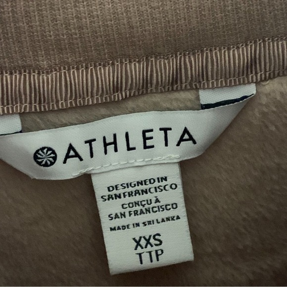 Athleta Cozy Karma Side Zip Funnel Neck Sweater in Mocha Latte Size XXS - Picture 8 of 10